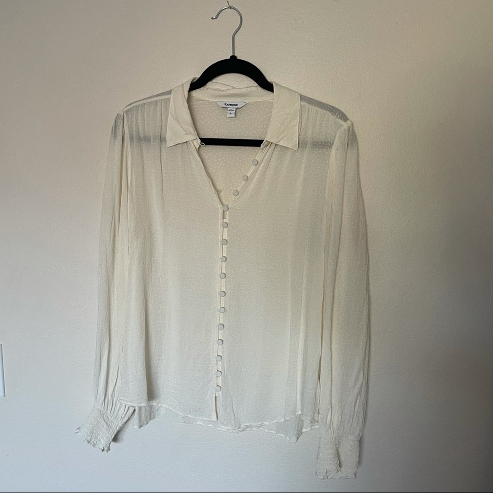 Express Smocked Cuff Portofino Shirt